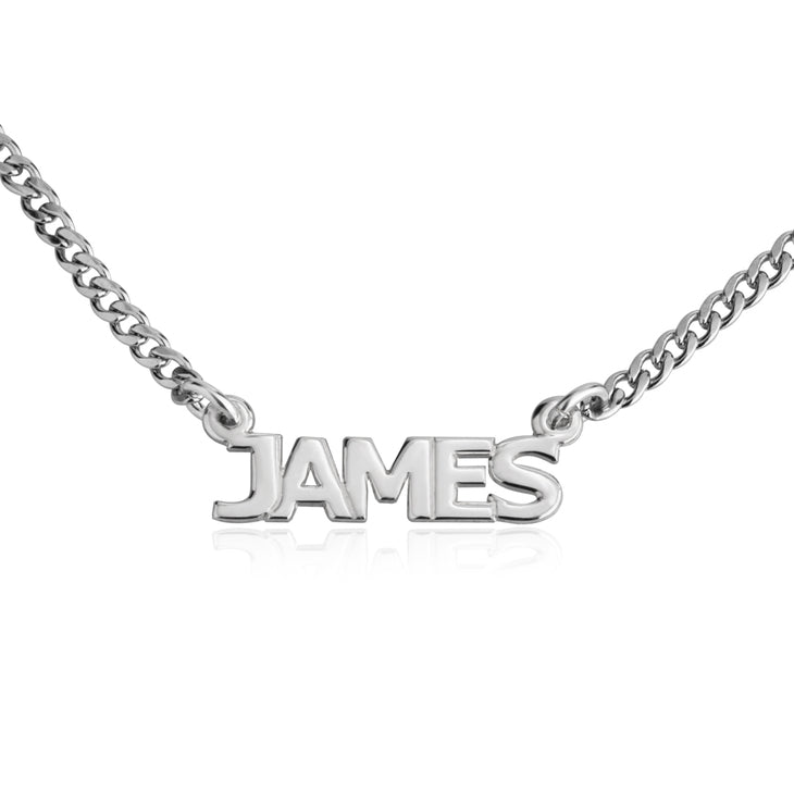 Cuban Link Name Necklace in Capitals