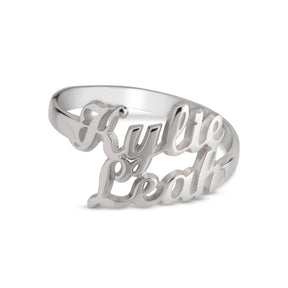 Personalized Two Names Ring